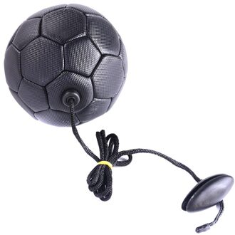 Voetbal Training Bal Voetbal Met Touw Praktijk Voor Kinderen Kinderen Beginner Trainer SAL99 zwart