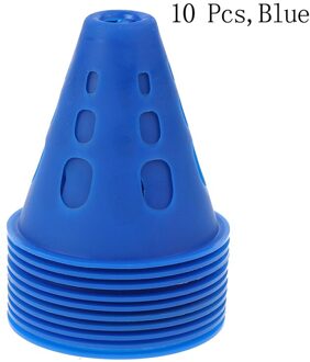 Voetbal Trainning Kegel Stadion Markering Agility Training Slalom Skate Stapel Cup Voetbal Trainingsapparatuur Marker Gratis blauw