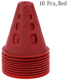 Voetbal Trainning Kegel Stadion Markering Agility Training Slalom Skate Stapel Cup Voetbal Trainingsapparatuur Marker Gratis rood