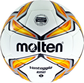 Voetbal V3129 Wit/oranje Maat 5