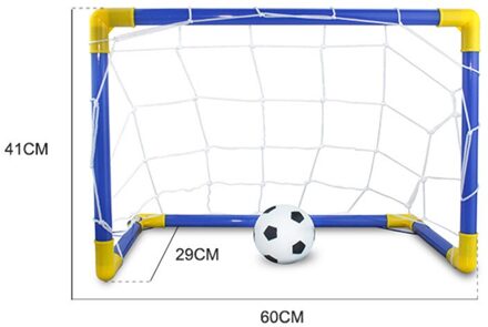 Voetbal Voetbal Doel Post Frame Set Met Netto Voetbal Pinnen Bal Pomp Kinderen Training Praktijk Sets kinderen Sport Mini speelgoed 60cm