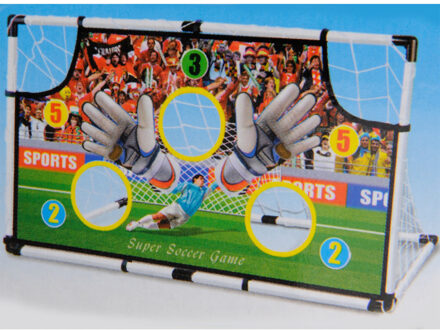 Voetbaldoel met puntenscherm