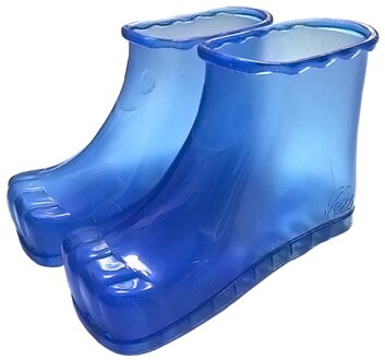 Voetenbad Massage Laarzen Spa Huishoudelijke Ontspanning Emmer Laarzen Voeten Care Compres Schoenen HK3 blauw 16.5cm