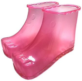 Voetenbad Massage Laarzen Spa Huishoudelijke Ontspanning Emmer Laarzen Voeten Care Compres Schoenen HK3 rood 16.5cm