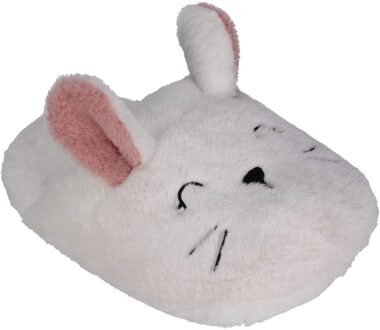 Voetenwarmer pantoffel - voor kinderen - konijn - one size - dieren sloffen