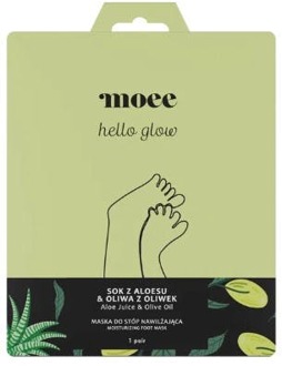 Voetmasker moee Hello Glow Aloe Juice & Olive Oil Moisturizing Foot Mask 1 st