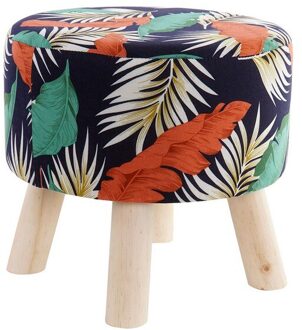 Voetsteun Dkd Home Decor Tropische Polyester Hout Tropische (35X35X33 Cm)