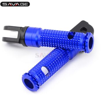 Voetsteunen Footrest Voetsteunen Pedaal Voor Yamaha MT07 Tracer 700 Xsr MT10 MT25 MT03 Yzf R25 R3 R125 XVS950 Tdm 900/Een BT1100 Bulldog Blauw