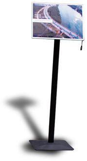 Voetstuk Poster Stand Lobby Teken Stand Clear Led Poster Stand A3 size gouden