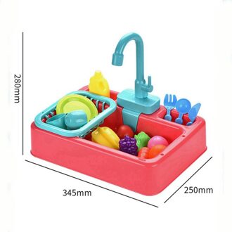 Vogel Baars Douche Huisdier Vogel Bad Kooi Simulatie Elektrische Vaatwasser Sink Pretend Play Keuken Speelgoed Voor Kinderen