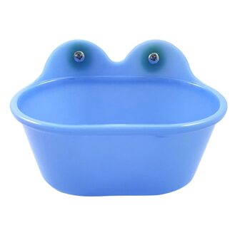 Vogel Bad Bad Bad Doos Vogel Schoonmaken Tool Kooi Accessoires Papegaai Bad Transparante Plastic Opknoping Bad Douche blauw