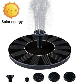 Vogel Bad Fontein 13Cm/16Cm Drijvende Solar Fontein Pomp Tuin Fonteinen Pomp Watervallen 7V Zonne-energie waterpomp Kit 13cm Diameter