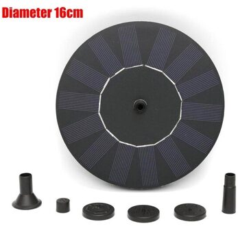 Vogel Bad Fontein 13Cm/16Cm Drijvende Solar Fontein Pomp Tuin Fonteinen Pomp Watervallen 7V Zonne-energie waterpomp Kit 16cm Diameter