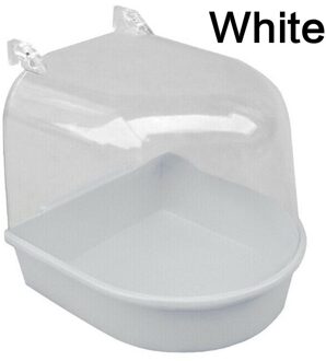 Vogel Douche Huisdier Vogel Bad Wastafel Papegaai Bad Wastafel Papegaai Douche Levert Met Spiegel Voedsel Kom Vogels Accessoires wit