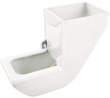 Vogel Feeder Duurzaam Lichtgewicht Zaad Catcher Lade Vogels Kooi Opknoping Voedsel Schotel Cup Voor Papegaai Duif Voeden Houder wit