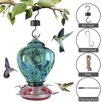 Vogel Feeder Hummingbird Geschilderd Opknoping Tuin Wilde Vogel Drinken Fontein Mondgeblazen Glas Kolibries Water Voeden Apparaat