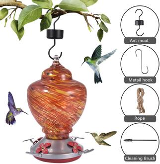 Vogel Feeder Hummingbird Geschilderd Opknoping Tuin Wilde Vogel Drinken Fontein Mondgeblazen Glas Kolibries Water Voeden Apparaat