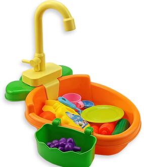 Vogel Feeder Papegaai Automatische Bad Zwembad Kraan Vogelkooi Badkamer Speelgoed Geschikt Voor Vogels En Huisdieren oranje