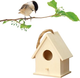 Vogel Huis Muur Gemonteerde Houten Nest Dox Nest Huis Vogelhuisje Houten Box Kooi Decoratie Tuin Ornament