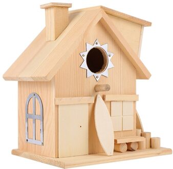 Vogel Huis Voor Buiten Achtertuin Tuin Outdoor Rustieke Vogelhuisje