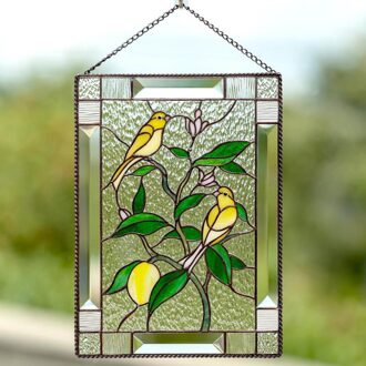 Vogel Opknoping Muur Decor Acryl Art Window Decoratie Tuin Decoratie Outdoor Sculptuur Hangers Regenboog Suncatchers