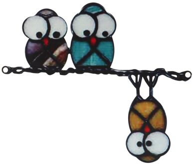 Vogel Soorten Stained Hanger Venster Opknoping Suncatcher Vogels Opknoping Decoratie Ambachten Stained Window Panelen