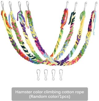 Vogel Speelgoed Brug Touw Swing Voor Papegaaien Opknoping Hangmat Kooien Chew Speelgoed Overhandigen Brug Klimmen Touw Training Levert 1