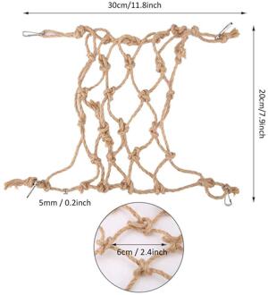 Vogel Speelgoed Brug Touw Swing Voor Papegaaien Opknoping Hangmat Kooien Chew Speelgoed Overhandigen Brug Klimmen Touw Training Levert Bourgondië