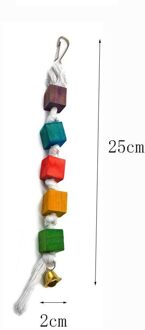 Vogel Speelgoed Brug Touw Swing Voor Papegaaien Opknoping Hangmat Kooien Chew Speelgoed Overhandigen Brug Klimmen Touw Training Levert Paars