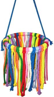 Vogel Speelgoed Brug Touw Swing Voor Papegaaien Opknoping Hangmat Kooien Chew Speelgoed Overhandigen Brug Klimmen Touw Training Levert Rood