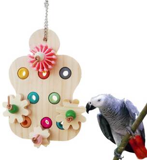 Vogel Speelgoed Houten Bijten Speelgoed Opknoping Onderwijs Speelgoed Papegaai Insect Levert Kleine Dieren Vogel Benodigdheden