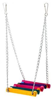 Vogel Speelgoed Huisdier Vogel Papegaai Speelgoed Hamster Parkiet Hangmat Swing Opknoping Bridge Chew Speelgoed Vogels Accessoires Kooi Levert