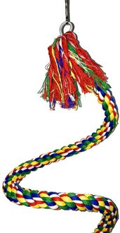 Vogel Speelgoed Opknoping Touw Baars Papegaai Roterend Voor Touw Bungee Vogel Speelgoed S vorm zabawki dla papugi
