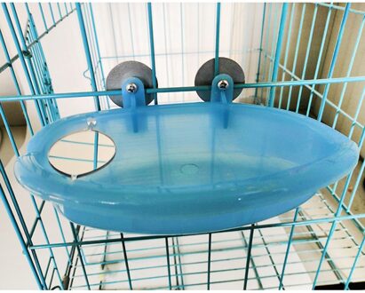 Vogel Water Bad Doos Papegaai Bad Met Spiegel Huisdier Kooi Opknoping Kom Parkiet Accessoires Plastic Vogel Spiegel Bad Douche Doos