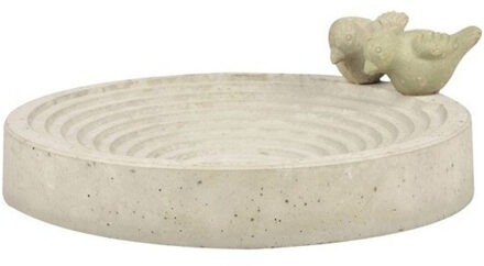Vogelbad/voederschaal - rond - beton - D29,5 cm