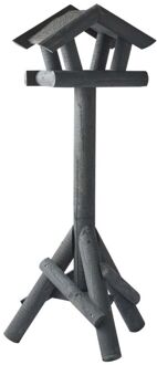 Vogelbescherming Gazebo - Voederhuis op paal - Grijs - 114x45x45cm