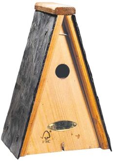 Vogelbescherming Miami Leisteen Nestkast - 32x21x16,5 cm - ∅28 mm