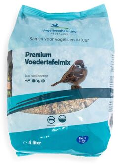 Vogelbescherming Premium Voedertafelmix - Strooivoer - 4 L