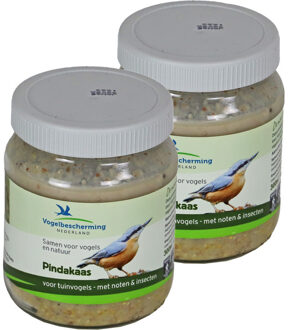 Vogelbescherming Vogelpindakaas met noten en insecten 330 gram in een pot