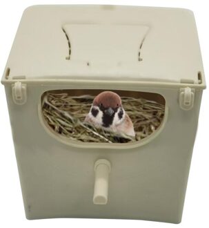 Vogelnest Doos Vogelkooi Mount Nestkastje Plastic Parkiet Huis Fokken Paring Doos Voor Budgie Lovebirds Valkparkiet Papegaai