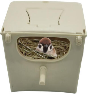 Vogelnest Doos Vogelkooi Mount Nestkastje Plastic Parkiet Huis Fokken Paring Doos Voor Budgie Lovebirds Valkparkiet Papegaaienkooi