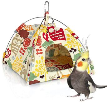 Vogelnest Huis Bed Papegaai Habitat Cave Opknoping Tent Parkiet Slaap Hut Hangmat
