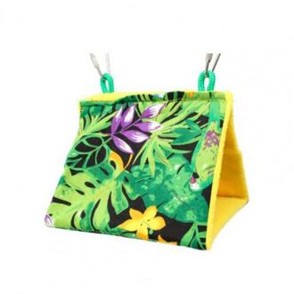 Vogelnest Opknoping Open Haak Comfortabele Flanel Afdrukken Papegaai Hangmat Voor Kleine Huisdieren Vogel Benodigdheden Flanel