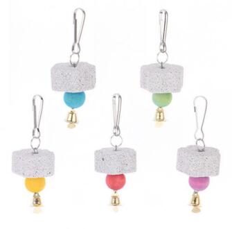 Vogels Papegaai Parkiet Slijpen Minerale Bel Steen Molaire Kooi Decor Opknoping Molaire Papegaai Slijpen Steen Huisdier Producten Kauwen Speelgoed