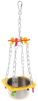 Vogels Papegaaien Opknoping Feed Kom Swing Kooi Speelgoed Voor Parkiet Valkparkiet Kaketoe