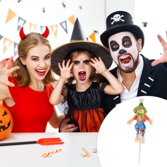 Vogelverschrikker Boeket Decoratie Mooie Diy Halloween Boeket Ornamenten Home Decor blauw