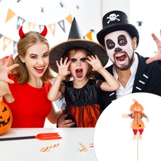 Vogelverschrikker Boeket Decoratie Mooie Diy Halloween Boeket Ornamenten Home Decor oranje