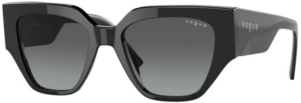 Vogue Sungles Vogue , Black , Dames - 52 MM
