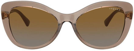 Vogue Trendy en elegante gepolariseerde zonnebril Vogue , Brown , Dames - 55 MM