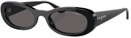 Vogue Zwarte zonnebril voor dames Vogue , Black , Dames - 53 MM